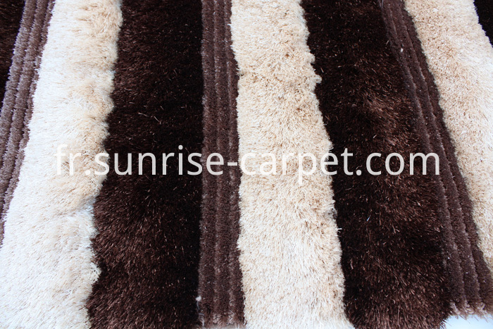 Soie 3D et 4D Shaggy Brown Beige Silk 3D & 4D Shaggy Brown Beige